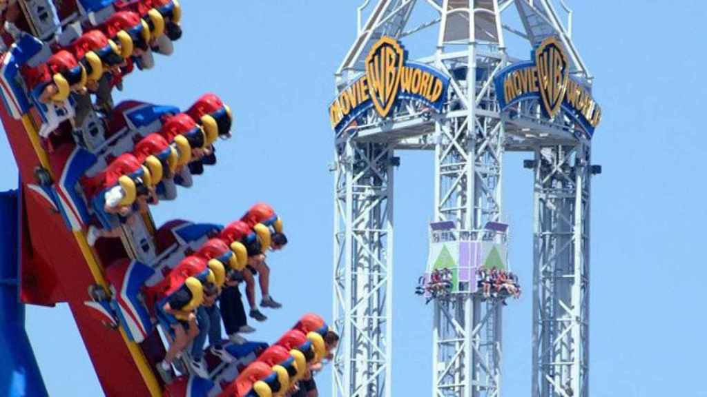 Atracción del Parque Warner, en la localidad madrileña de San Martín de la Vega.