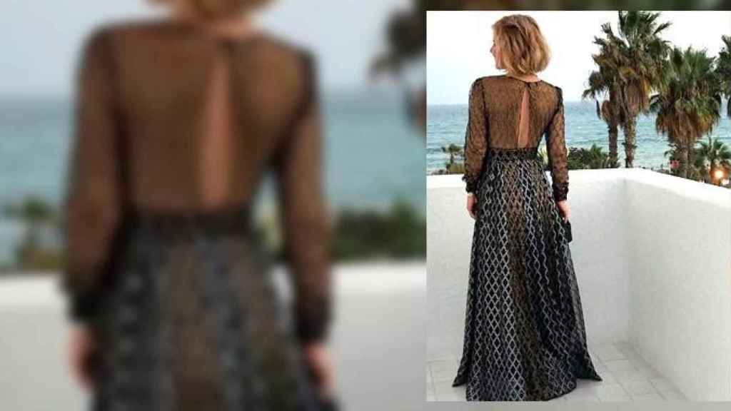 Foto en la que aparece Eugenia Martínez de Irujo con el vestido