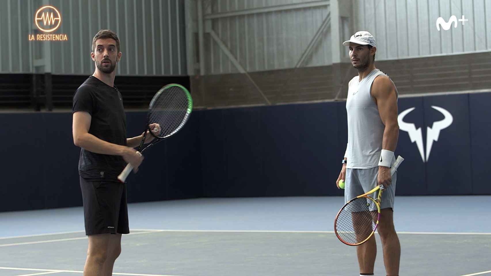 David Broncano con Rafa Nadal en 'La Resistencia'