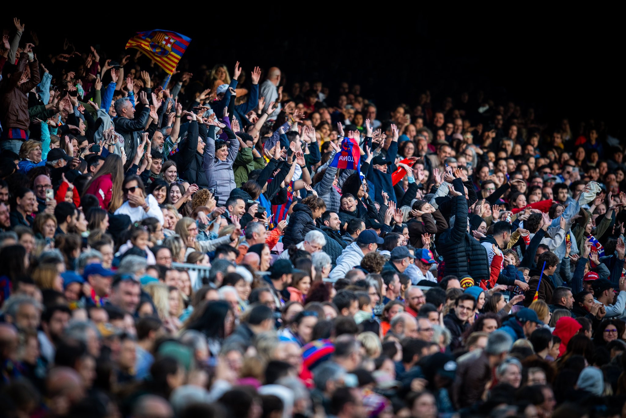 El Camp Nou durante el Barça Roma de Champions / FCB