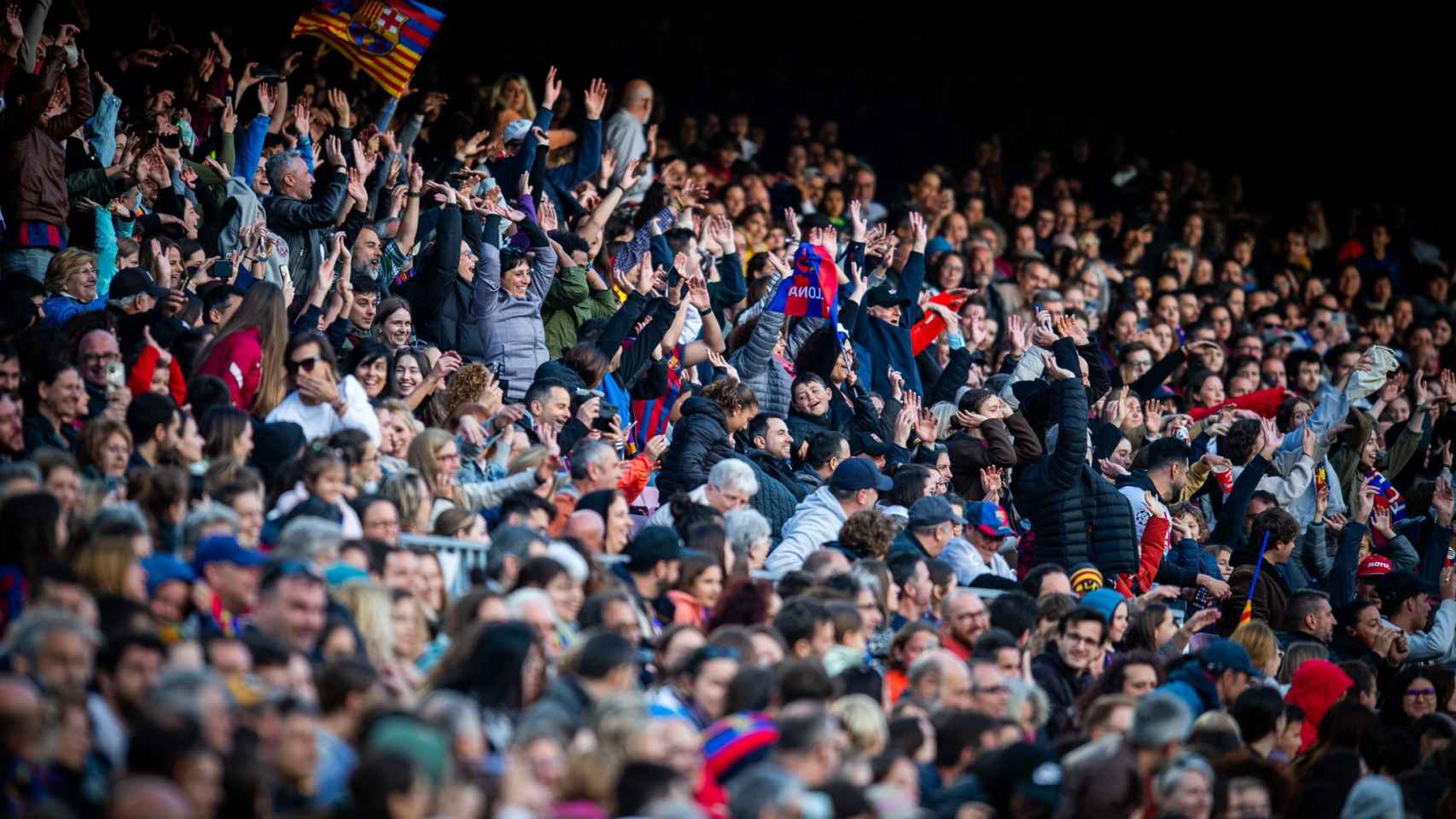 El Camp Nou durante el Barça Roma de Champions / FCB