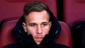 Arthur Melo, en el banquillo del Barça | EFE