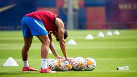 Philippe Coutinho se entrena con el Barça, en esta pretemporada / FCB