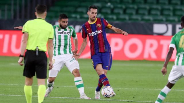 Sergio Busquets en una acción contra el Betis / FC Barcelona