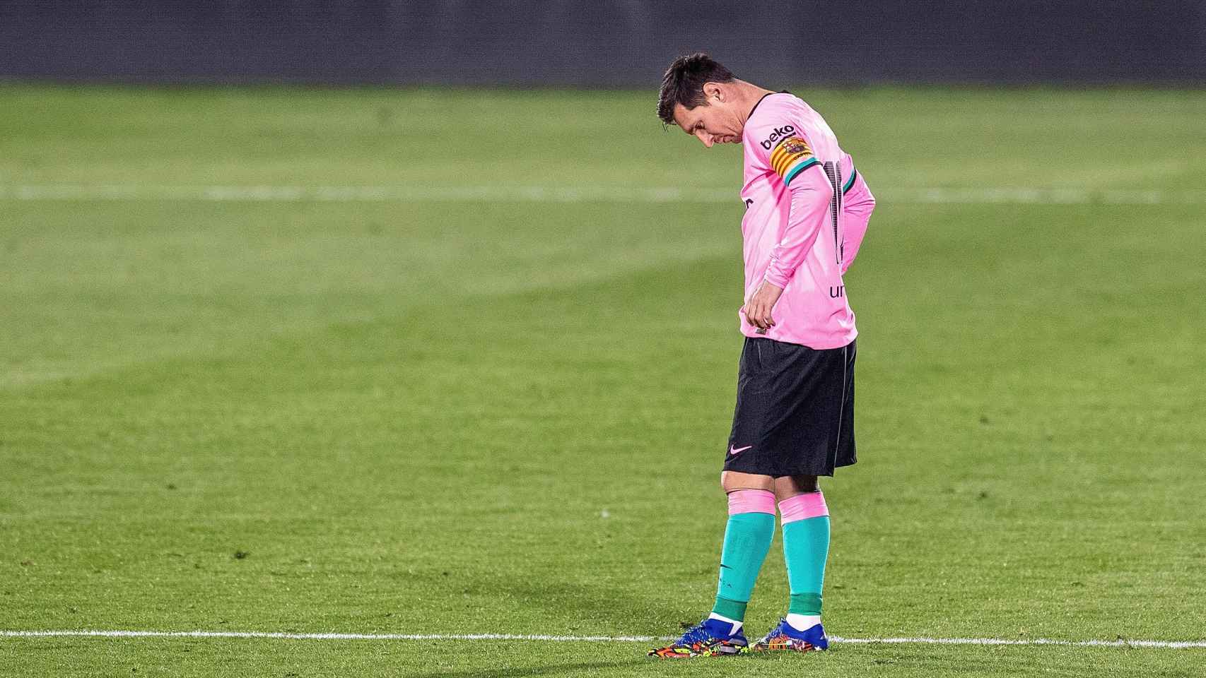 Leo Messi, lamentando la derrota contra el Getafe | EFE