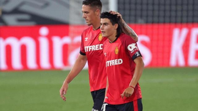 Luka Romero tras finalizar el partido del Mallorca en Valdebebas / EFE