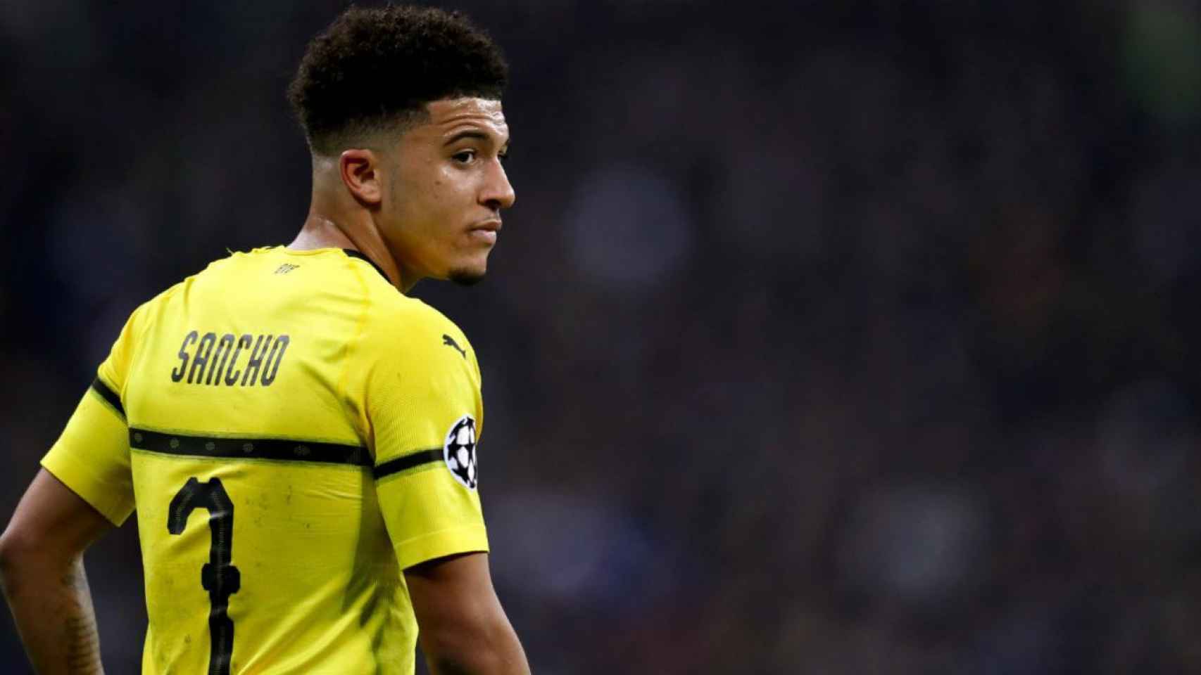 Jadon Sancho en una imagen de archivo con el Borussia Dortmund / EFE