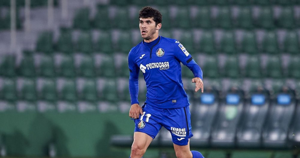 Aleñá, en un partido con el Getafe, la pasada campaña / EFE