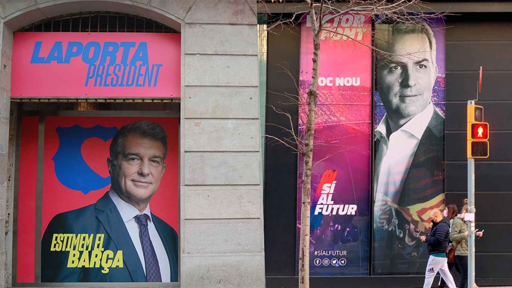 Así eran las respectivas sedes de Laporta y Víctor Font / CULEMANIA