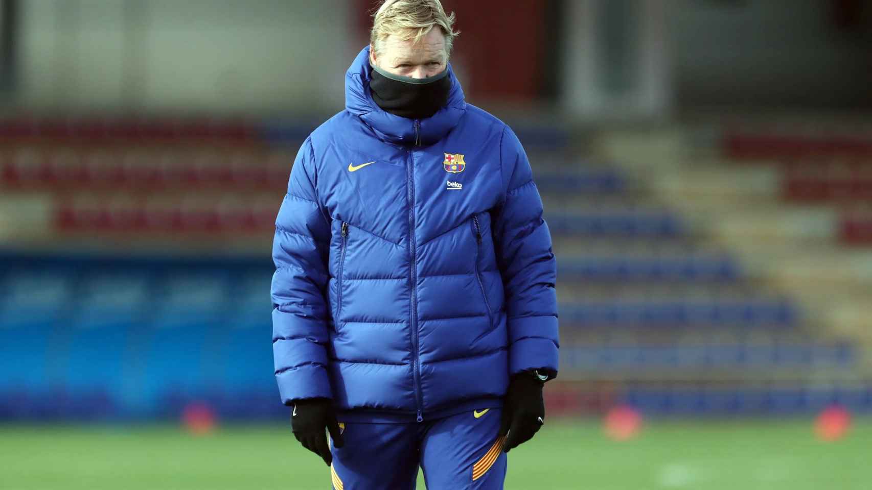 Koeman, en un entrenamiento del Barça | FCB