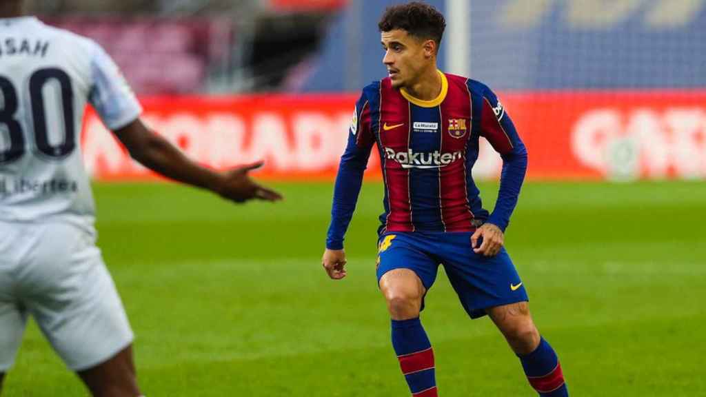 Coutinho en el Camp Nou ante el Valencia / FC Barcelona