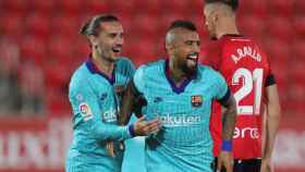 Arturo Vidal celebra un gol contra el Mallorca / EFE