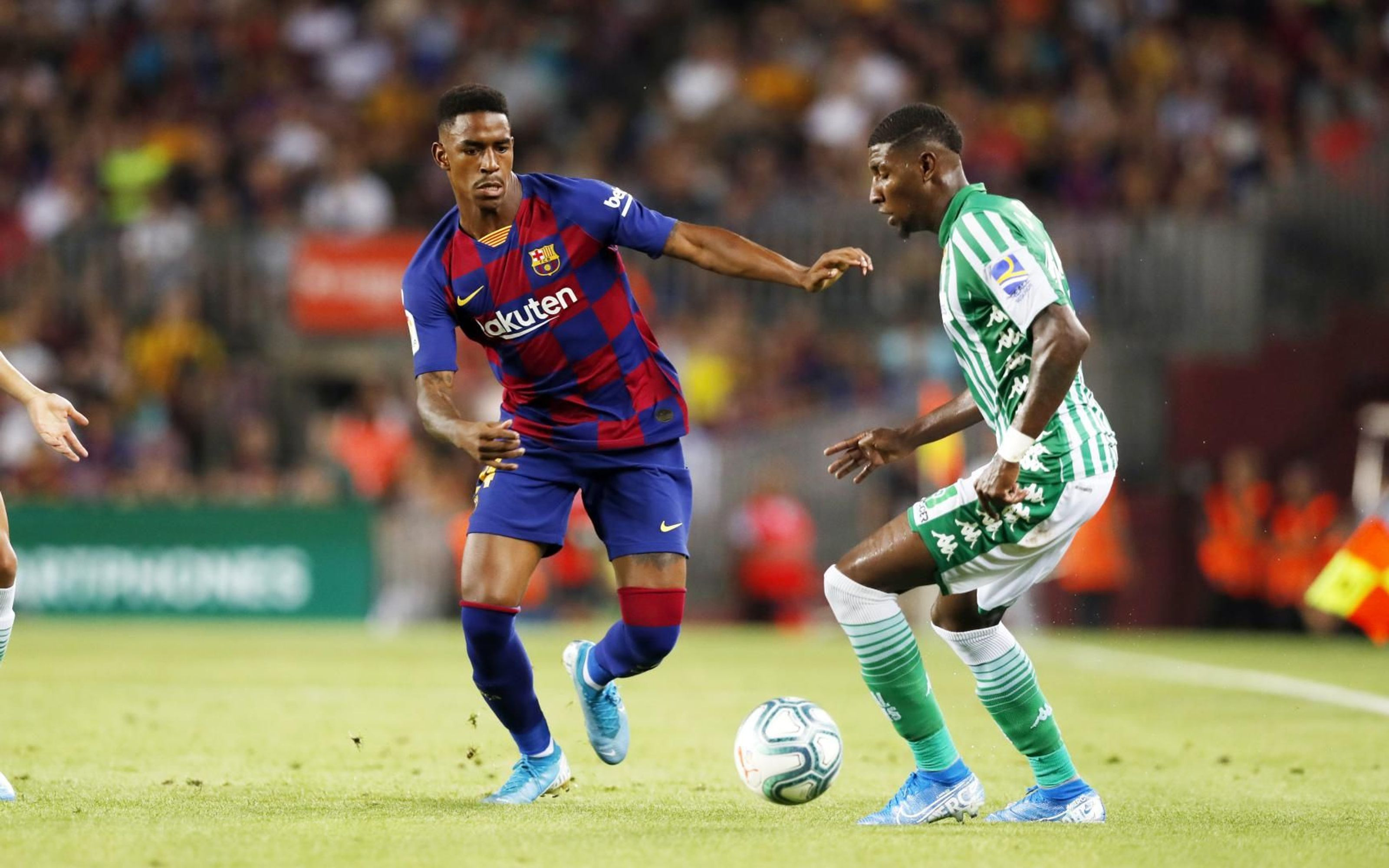 Junior Firpo jugando el Barça - Betis de la primera jornada / FC Barcelona