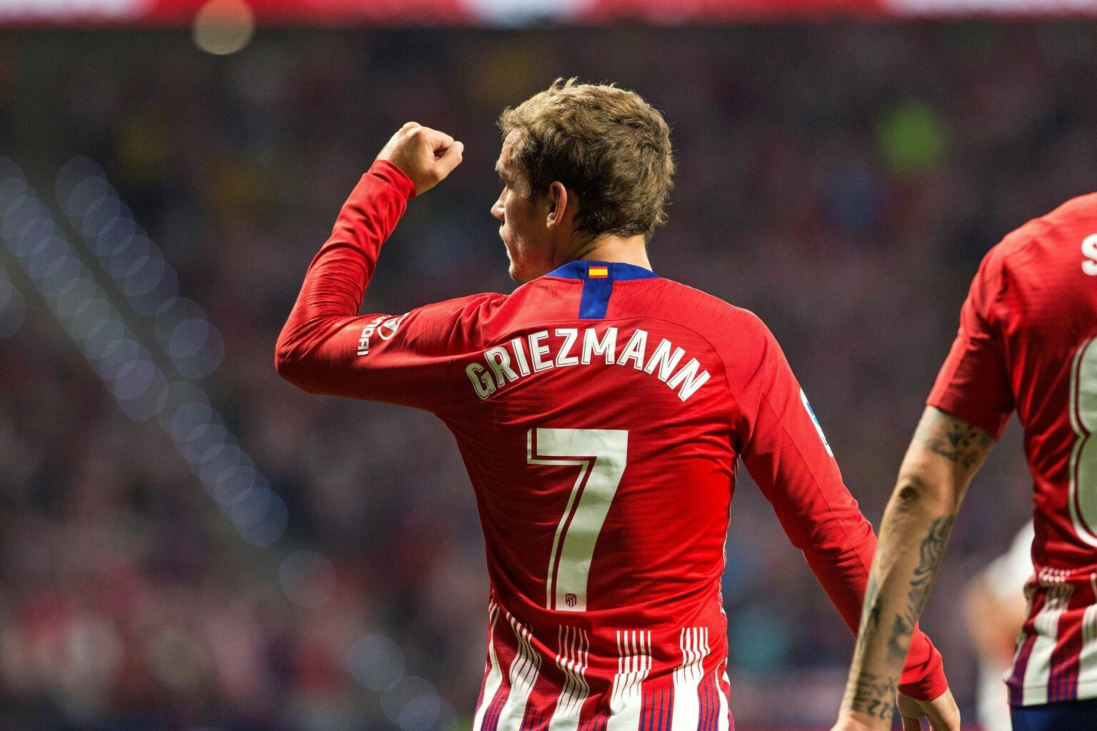 Antoine Griezmann en un partido con el Atlético de Madrid / EFE