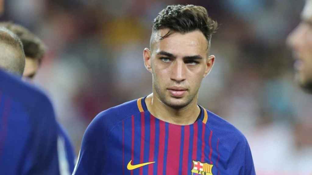 Una imagen de archivo de Munir con el Barça / EFE