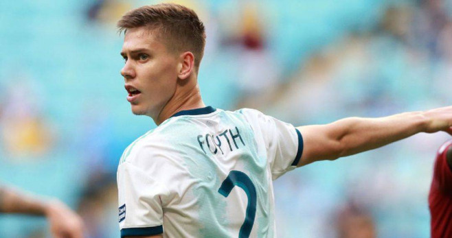 Juan Foyth viste la camiseta de la selección de Argentina / AFA