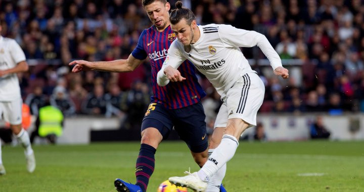 Una foto de Clément Lenglet contra el Real Madrid / EFE