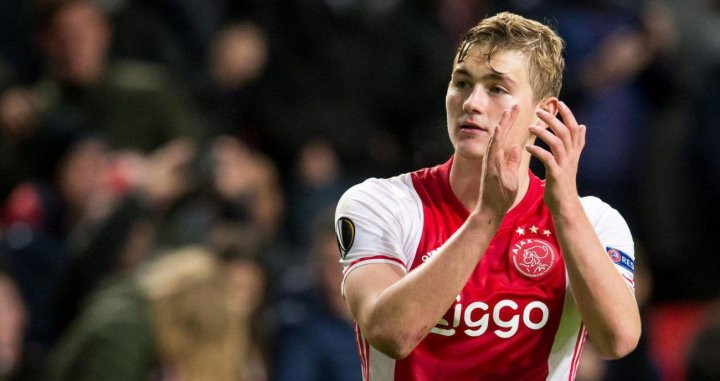 De Ligt después de un partido / EFE