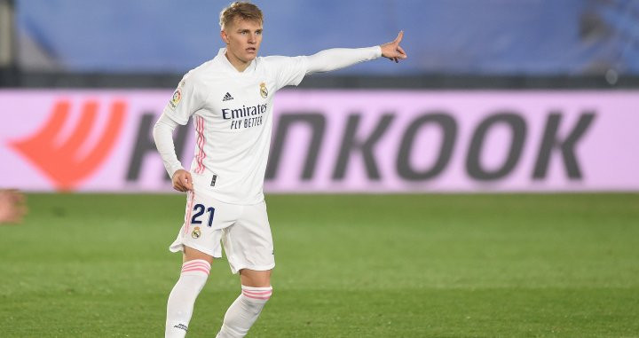 Martin Odegaard con el Real Madrid / EFE