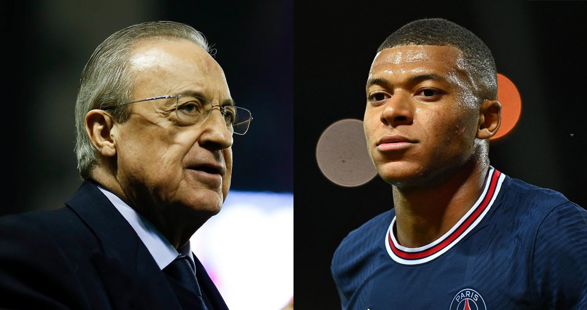 Florentino Pérez y Kylian Mbappé, en un fotomontaje / Culemania