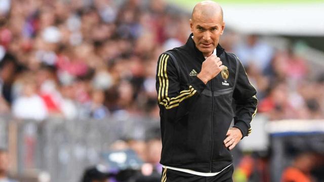 Zidane en uno de los partidos de pretemporada / EFE