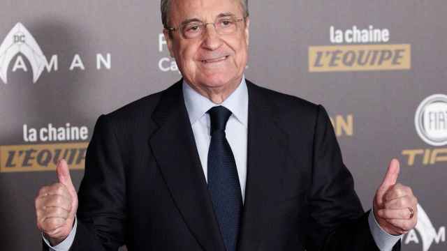 Florentino Pérez en la gala del Balón de Oro / EFE