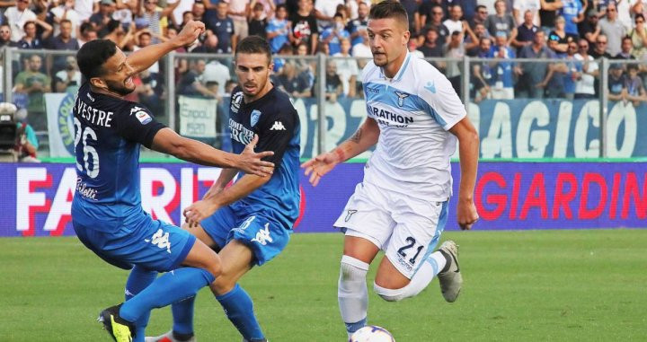 Sergej Milinkovic Savic en un partido con la Lazio / EFE