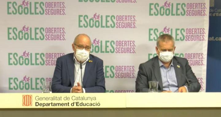 El 'conseller' de Educación, Josep Bargalló, durante la presentación del curso escolar /