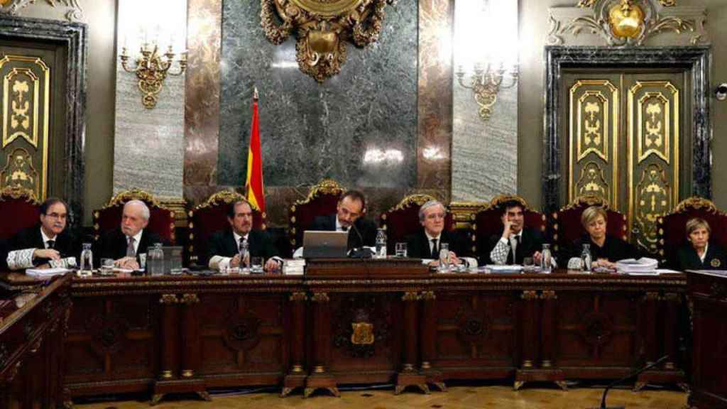 Magistrados del Supremo que han dictado la sentencia del juicio del 'procés' / EFE