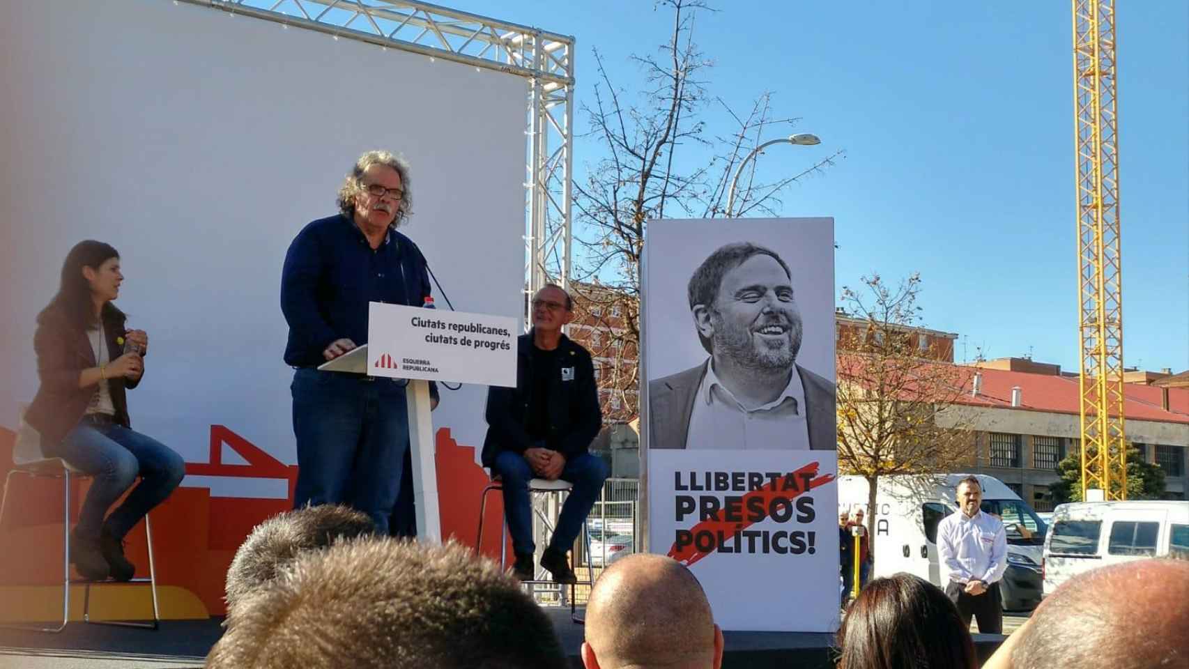 Joan Tardà, durante su discurso en Lleida / @Esquerra_ERC