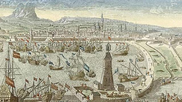 Grabado utilizado por la Generalidad en su exposición de Blanquerna '1714. Memoria gráfica de una guerra'