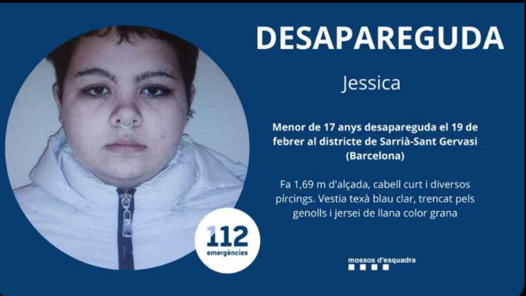 Los Mossos difunden la fotografía y descripción de la menor en redes sociales / MOSSOS