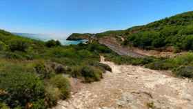 Playa de l'Home Mort, en Sitges / GOOGLE