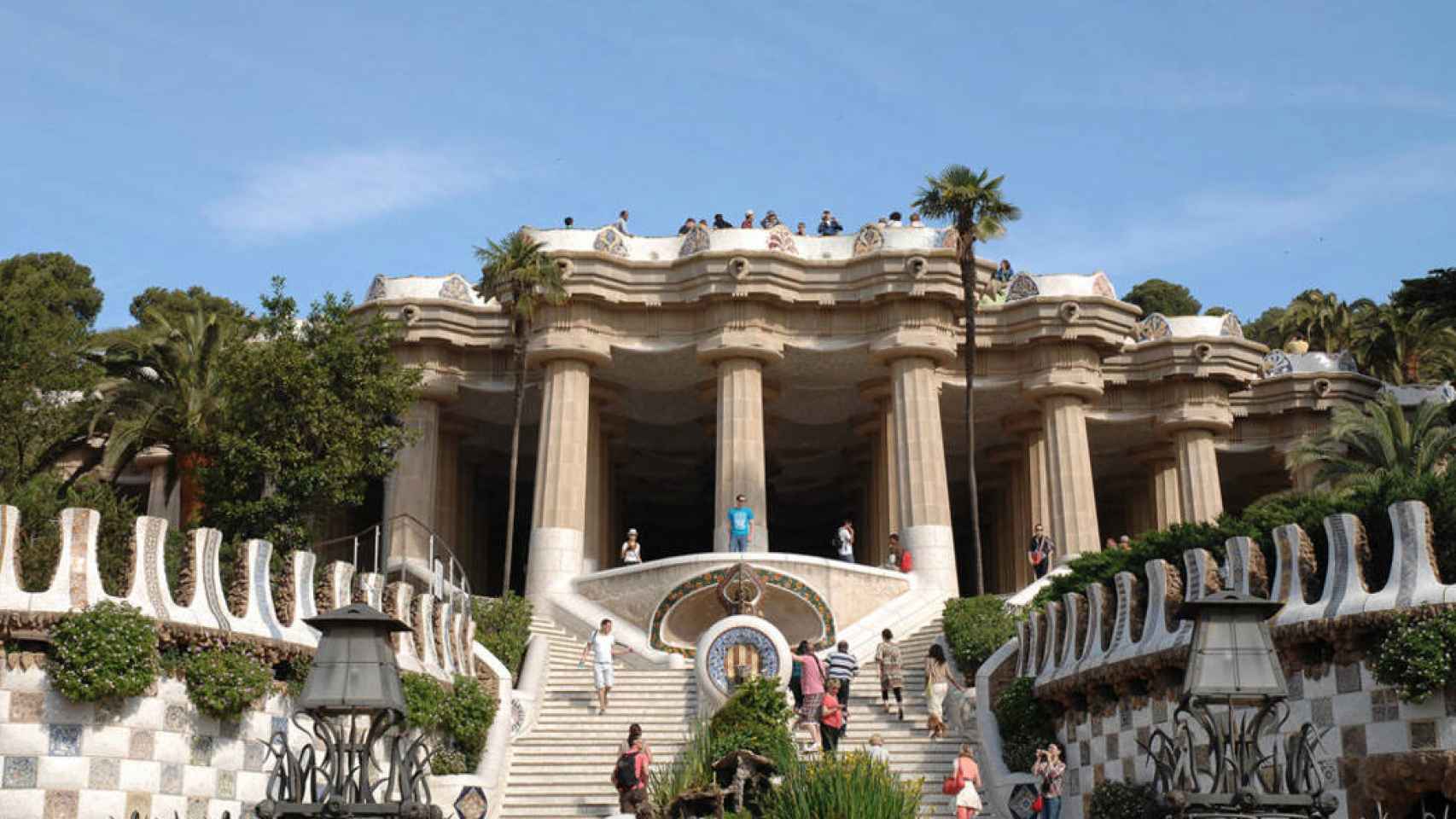 Entrada principal al Park Güell (Barcelona)