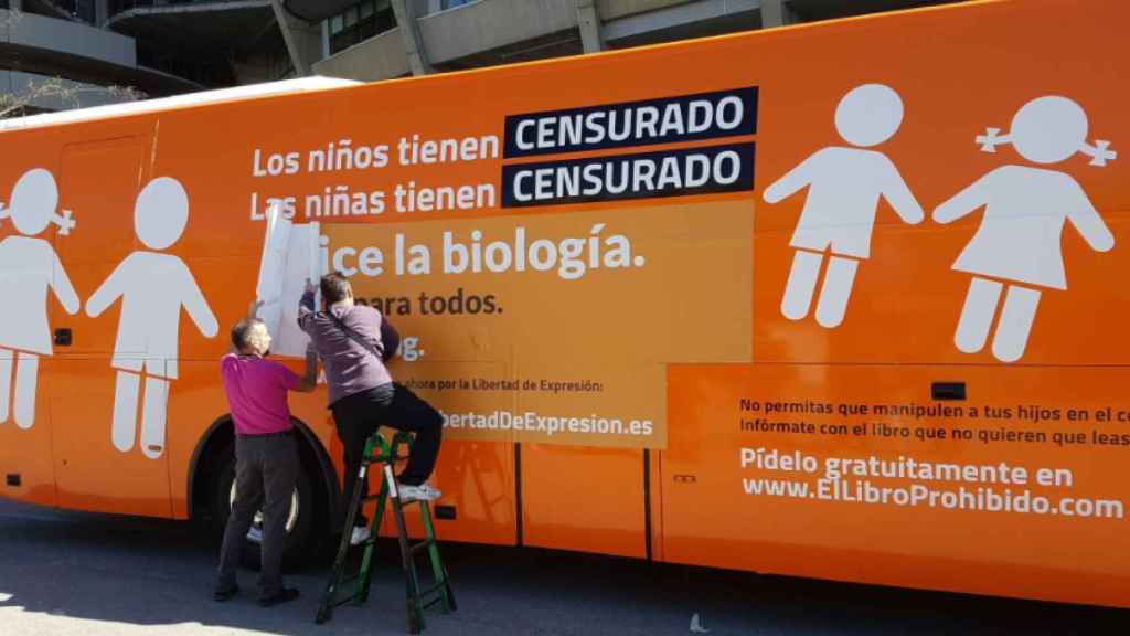 Imagen del polémico autobús de HazteOír / CG