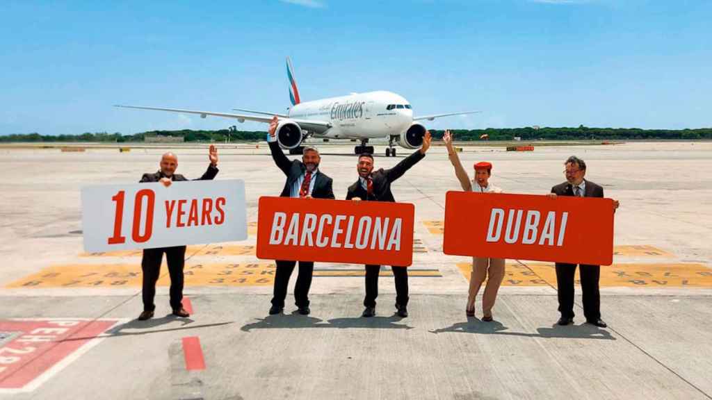 La celebración de los dies años de Emirates en Barcelona / Cedida