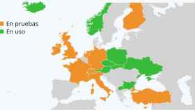 Mapa apps de rastreo de Statista