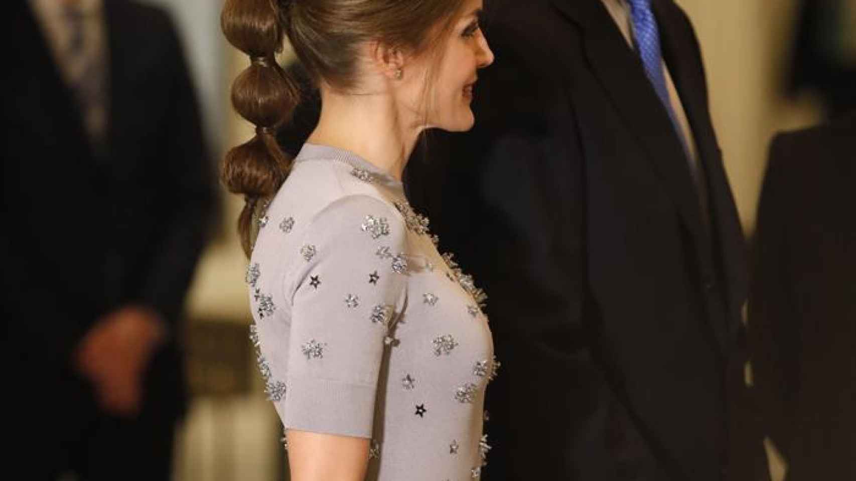 El nuevo peinado de la reina Letizia