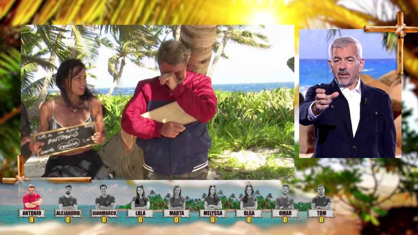 El bailarín Antonio Canales en 'Supervivientes' / MEDIASET