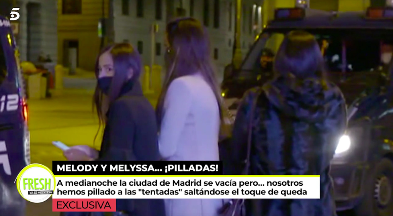 Melody y Melissa paradas por la policía por saltarse el toque de queda / MEDIASET