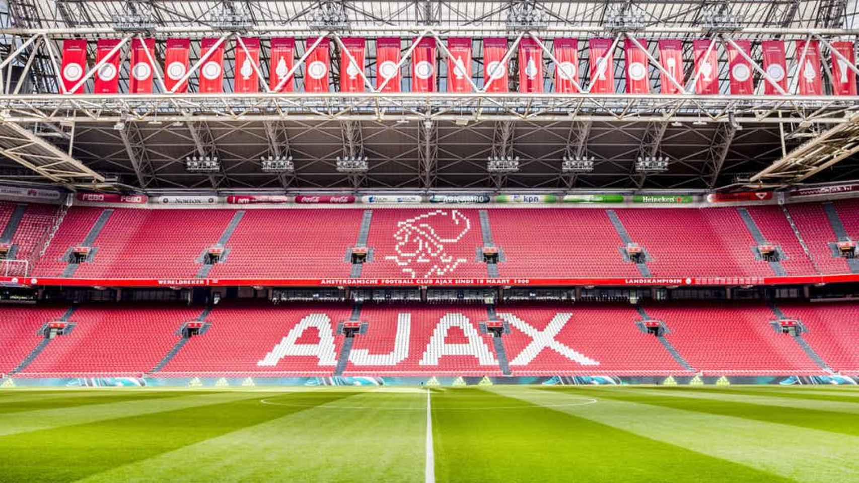 El estadio del Ajax de Amsterdam, sin público antes de un partido / EFE