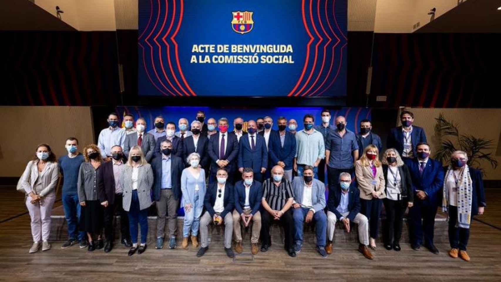 Miembros de la Comisión Social del Barça