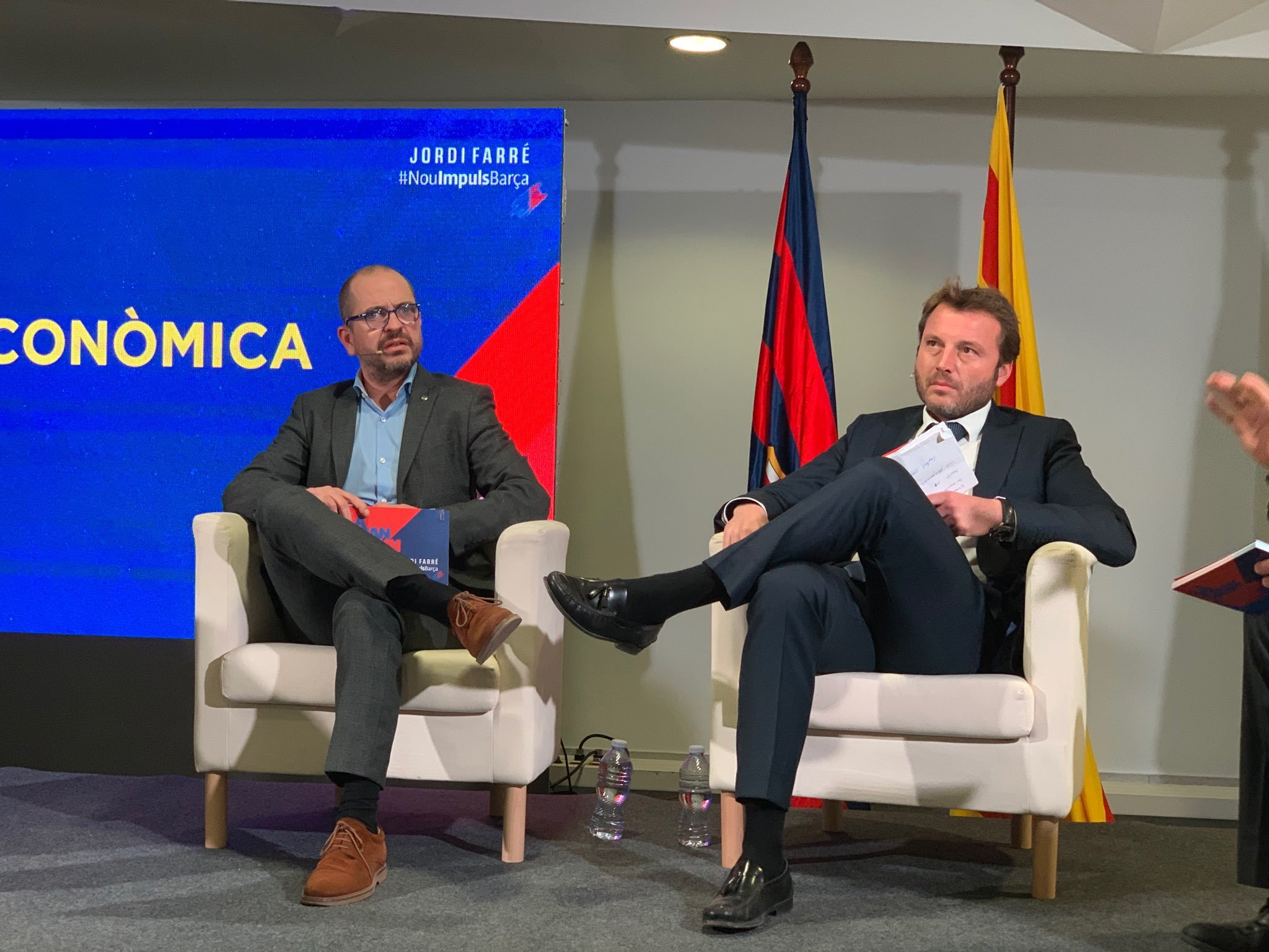 Jordi Farré presentando los detalles del área económica / Culemanía