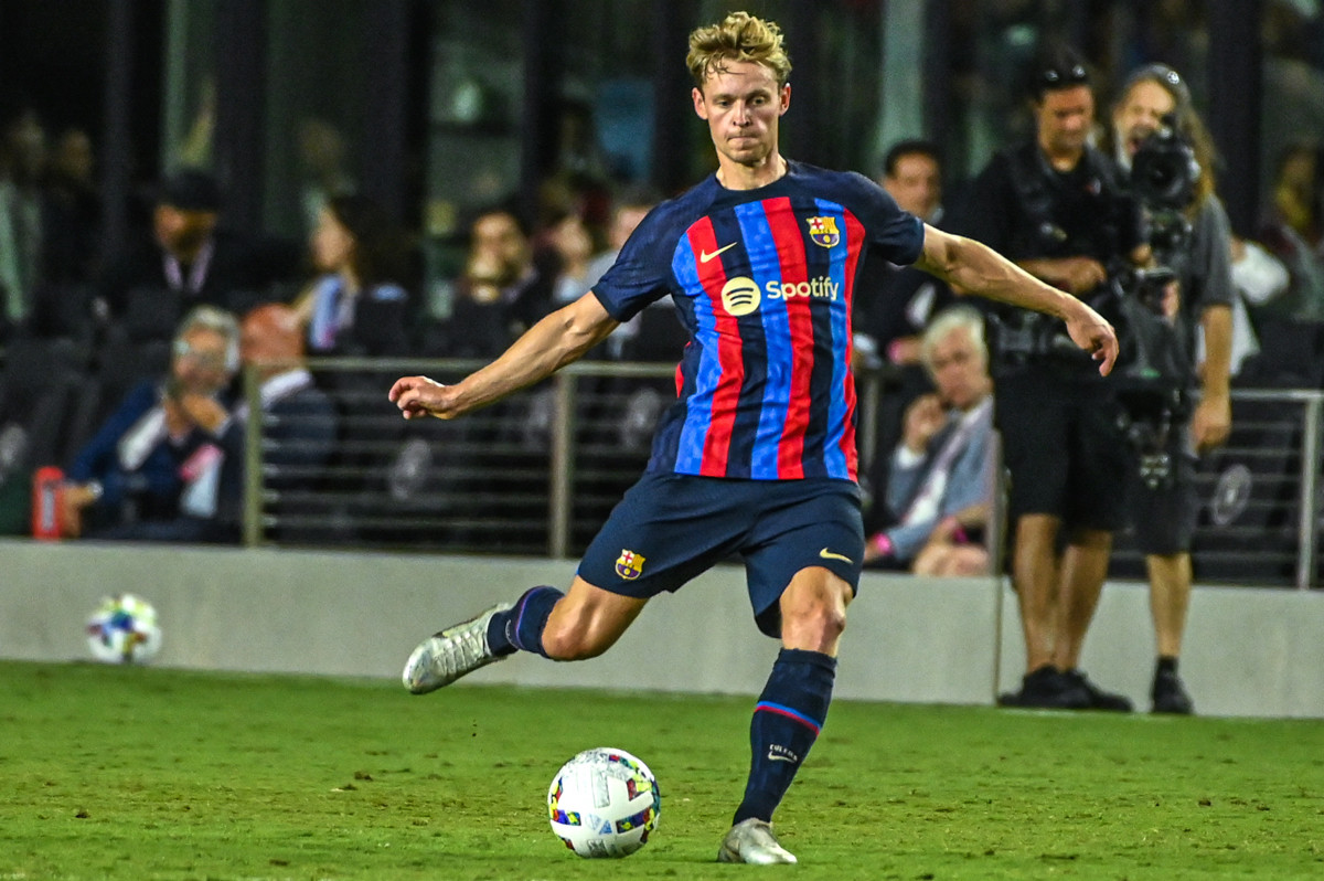 Frenkie de Jong, durante el partido contra el Inter Miami / EFE