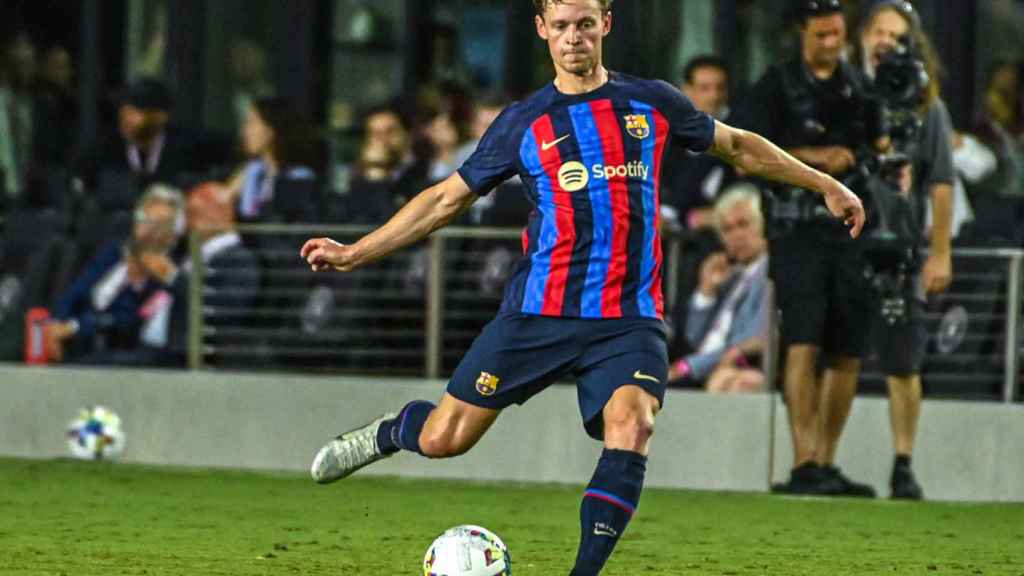 Frenkie de Jong, durante el partido contra el Inter Miami / EFE