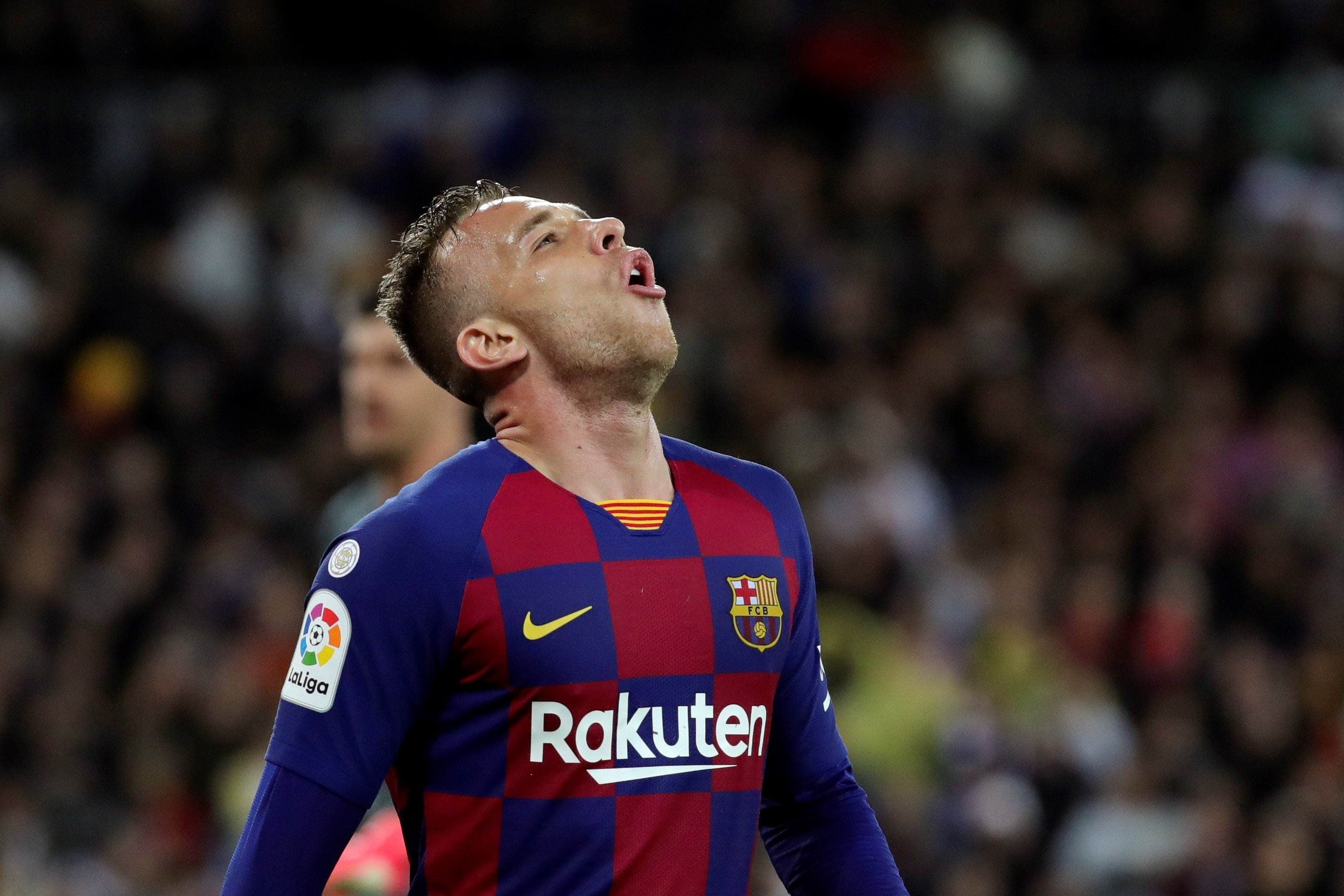 Arthur Melo en un partido del Barça / EFE