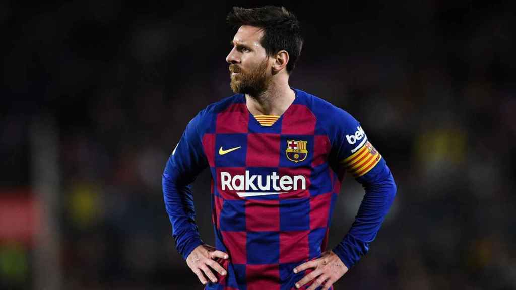 Messi, en un partido con el Barça | EFE