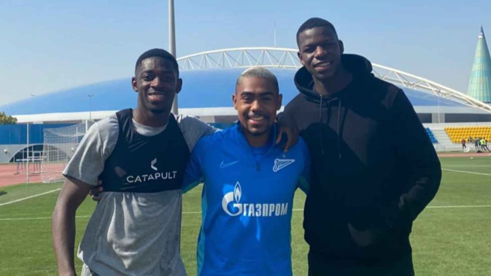 Dembelé y Malcolm se reencontraron en Doha | INSTAGRAM