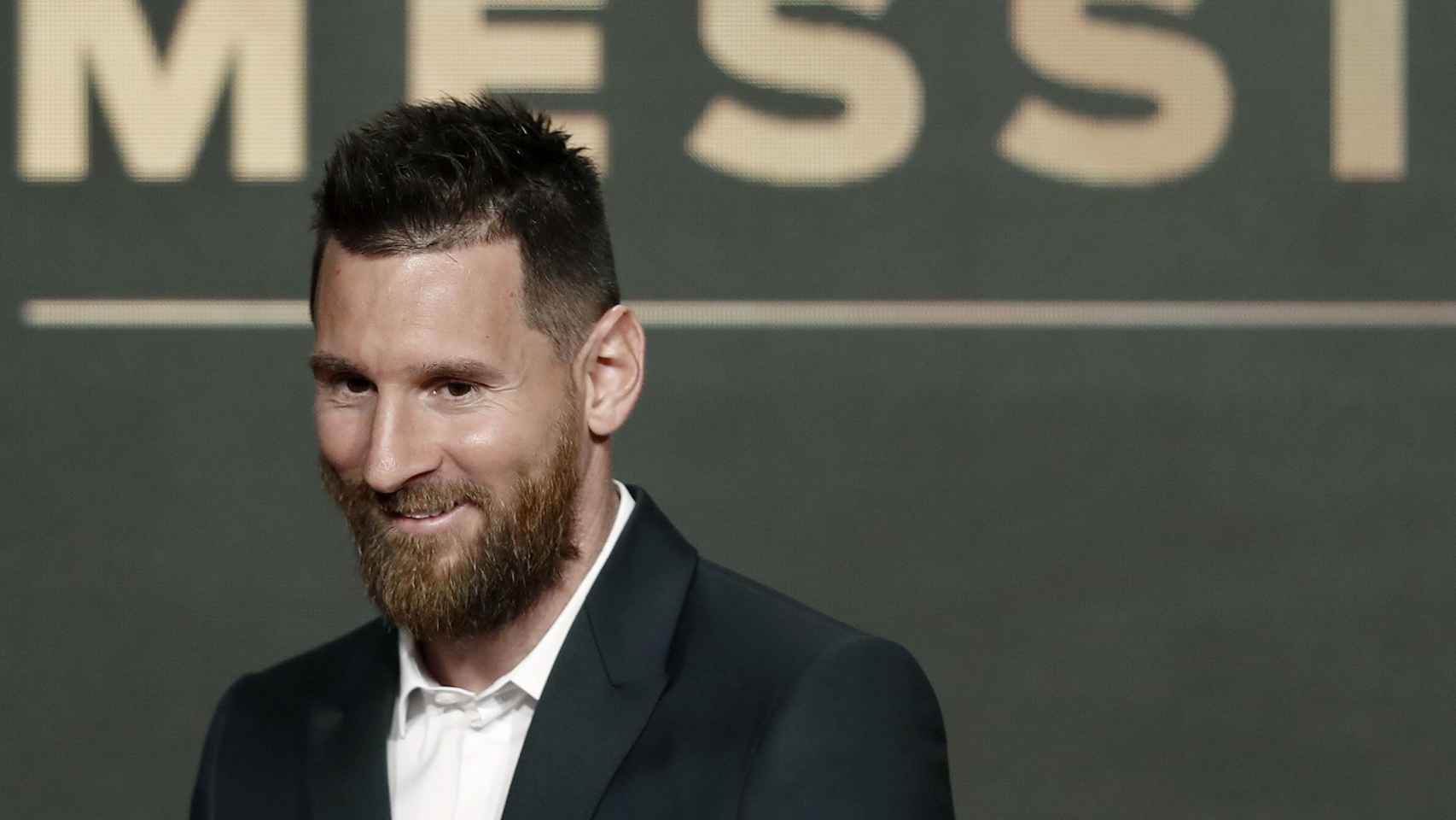 Una foto de Leo Messi, en la entrega de su sexta Bota de Oro / EFE