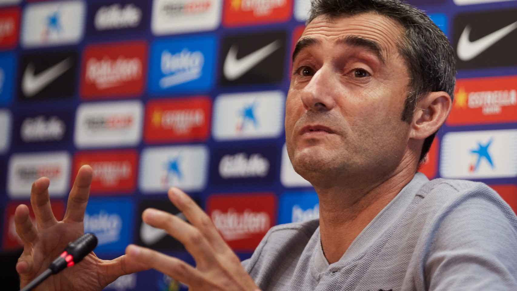 Una foto de archivo de Ernesto Valverde en rueda de prensa / EFE